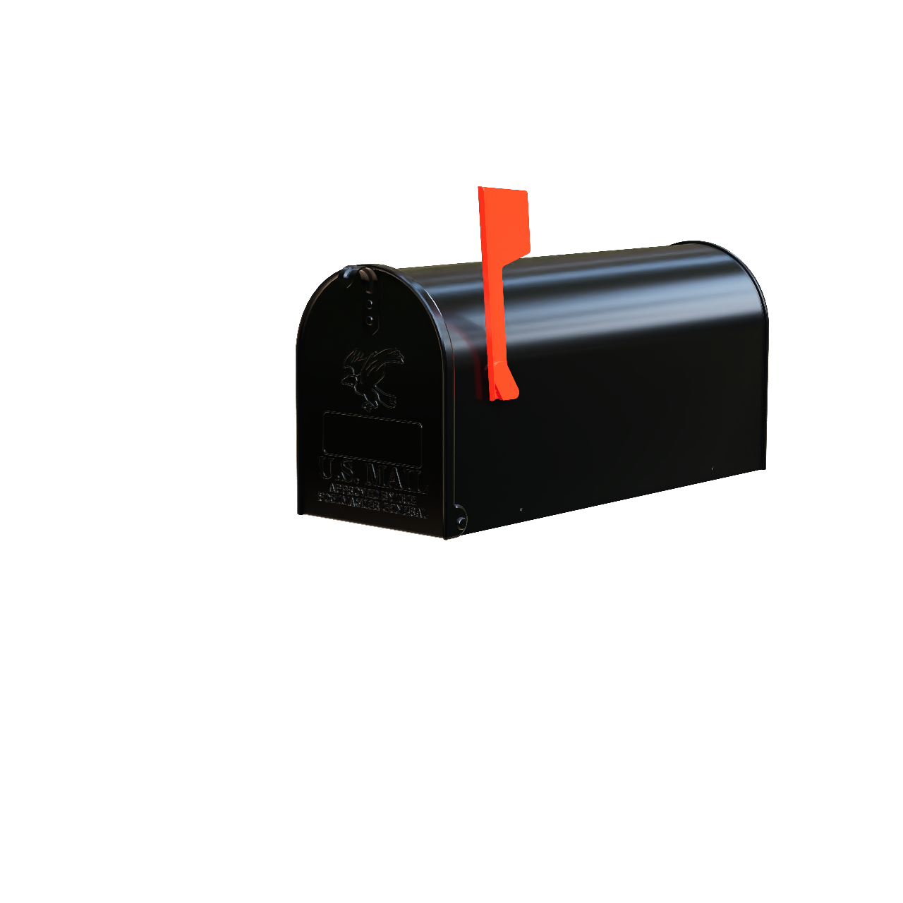 Standard Size Black Mailbox