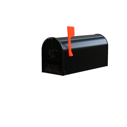 Standard Size Black Mailbox