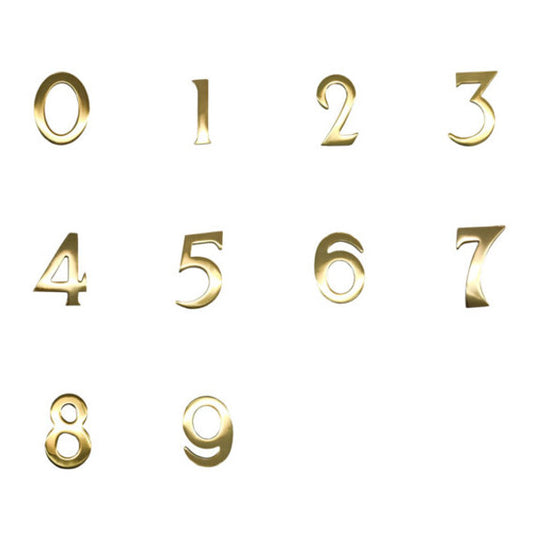 3" Williamsburg Brass Numbers