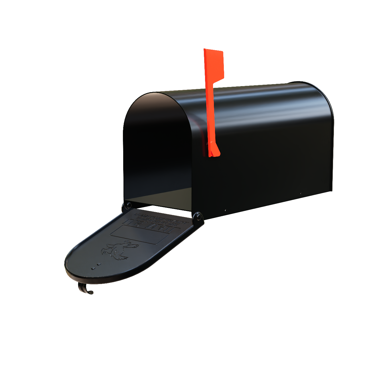 Large Size Black Mailbox