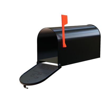 Large Size Black Mailbox