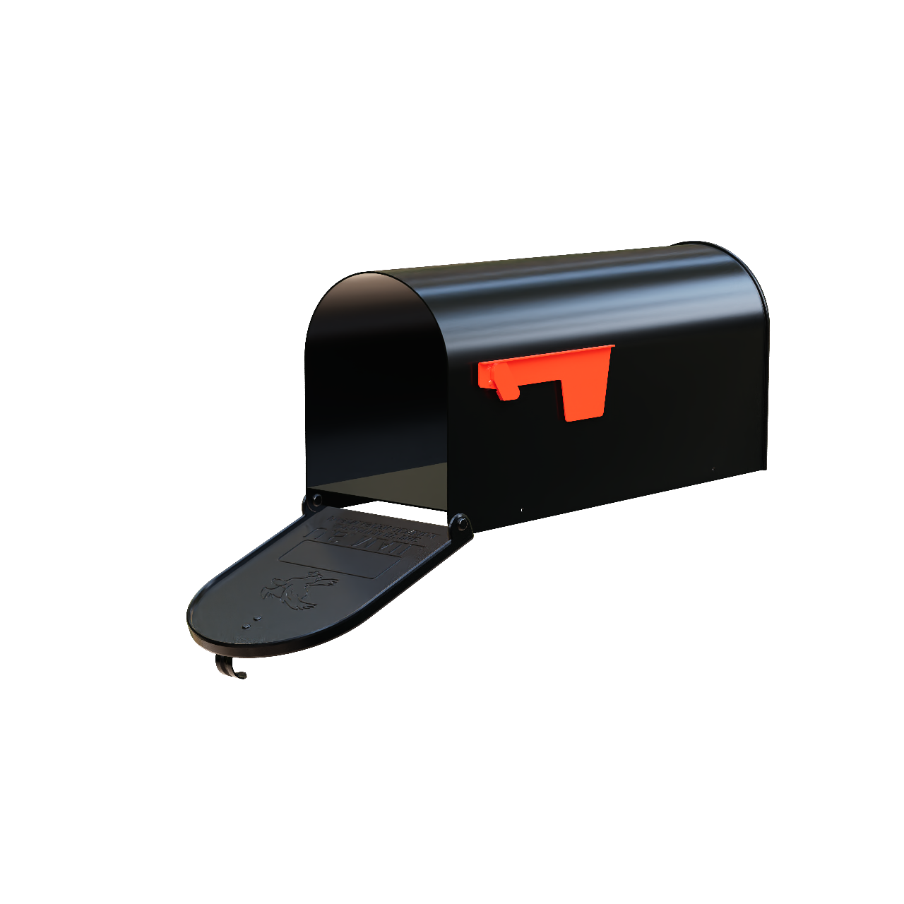 Standard Size Black Mailbox