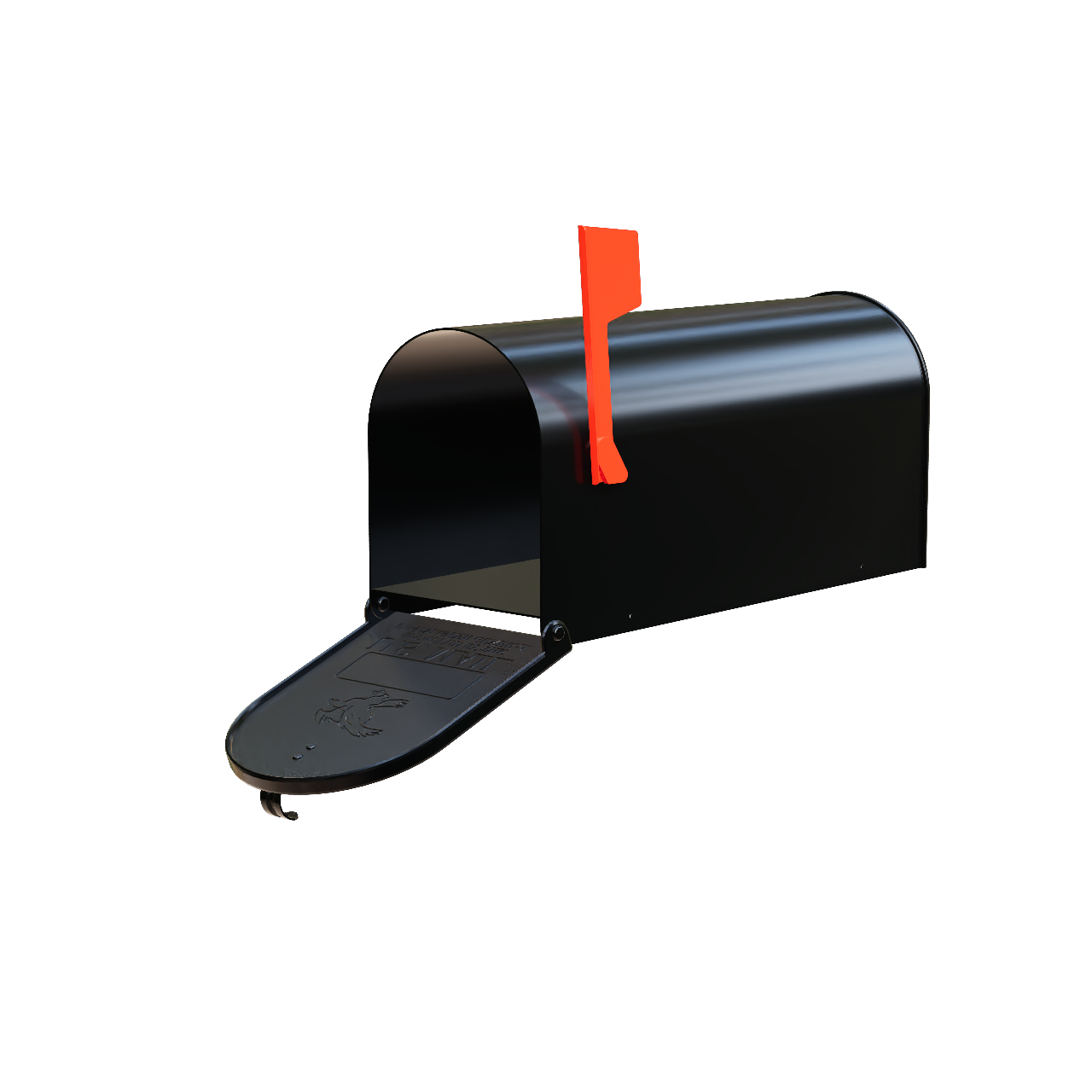 Standard Size Black Mailbox