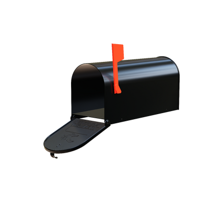 Standard Size Black Mailbox