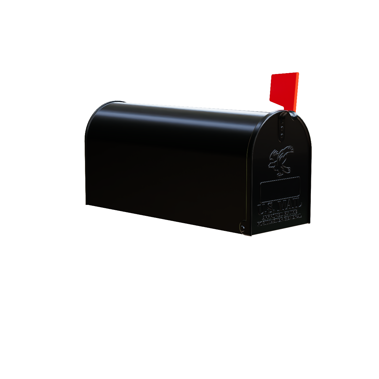 Standard Size Black Mailbox