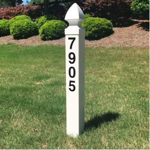 Essex House Address Marker Post (Includes Numbers)