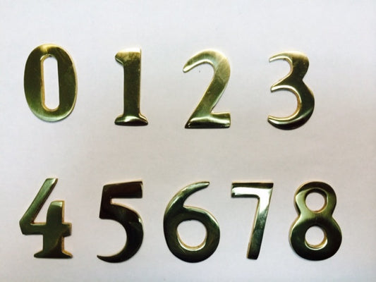 2" Williamsburg Brass Numbers