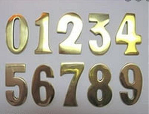 2" AOD Brass Numbers